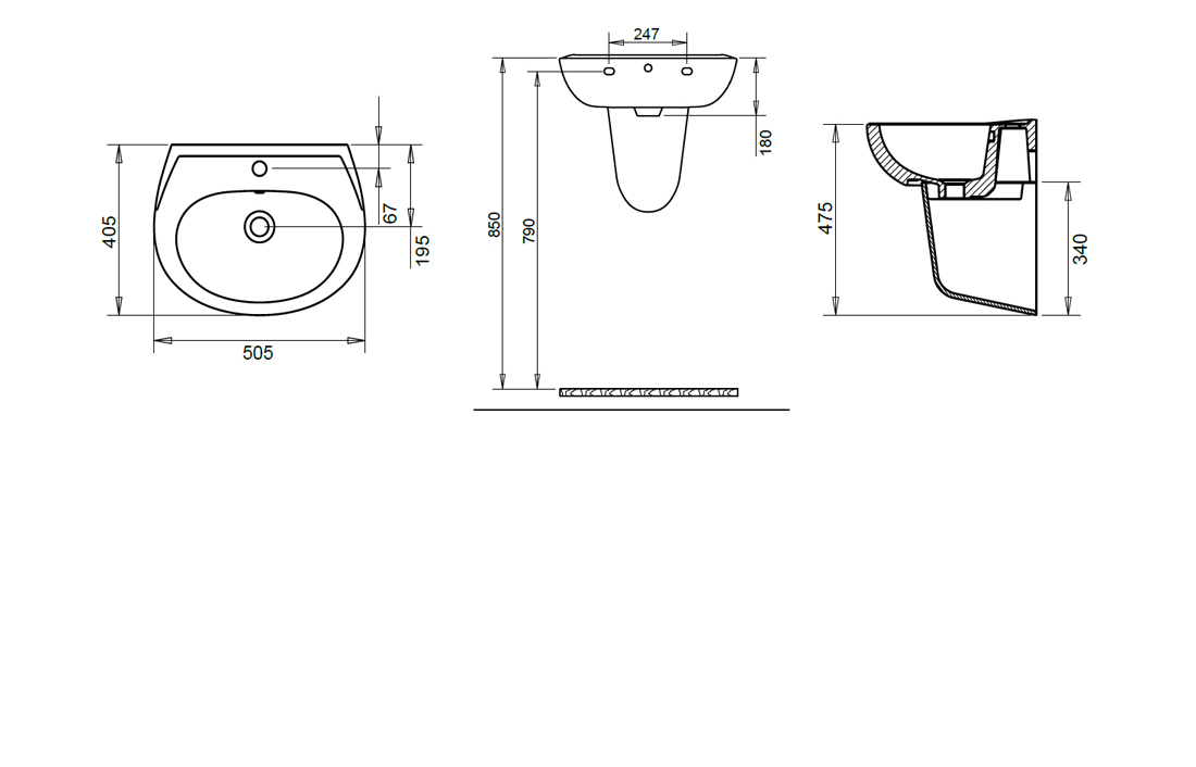 40%20x%2050%20cm%20Oval%20Lavabo%20+%20Yarım%20Ayak