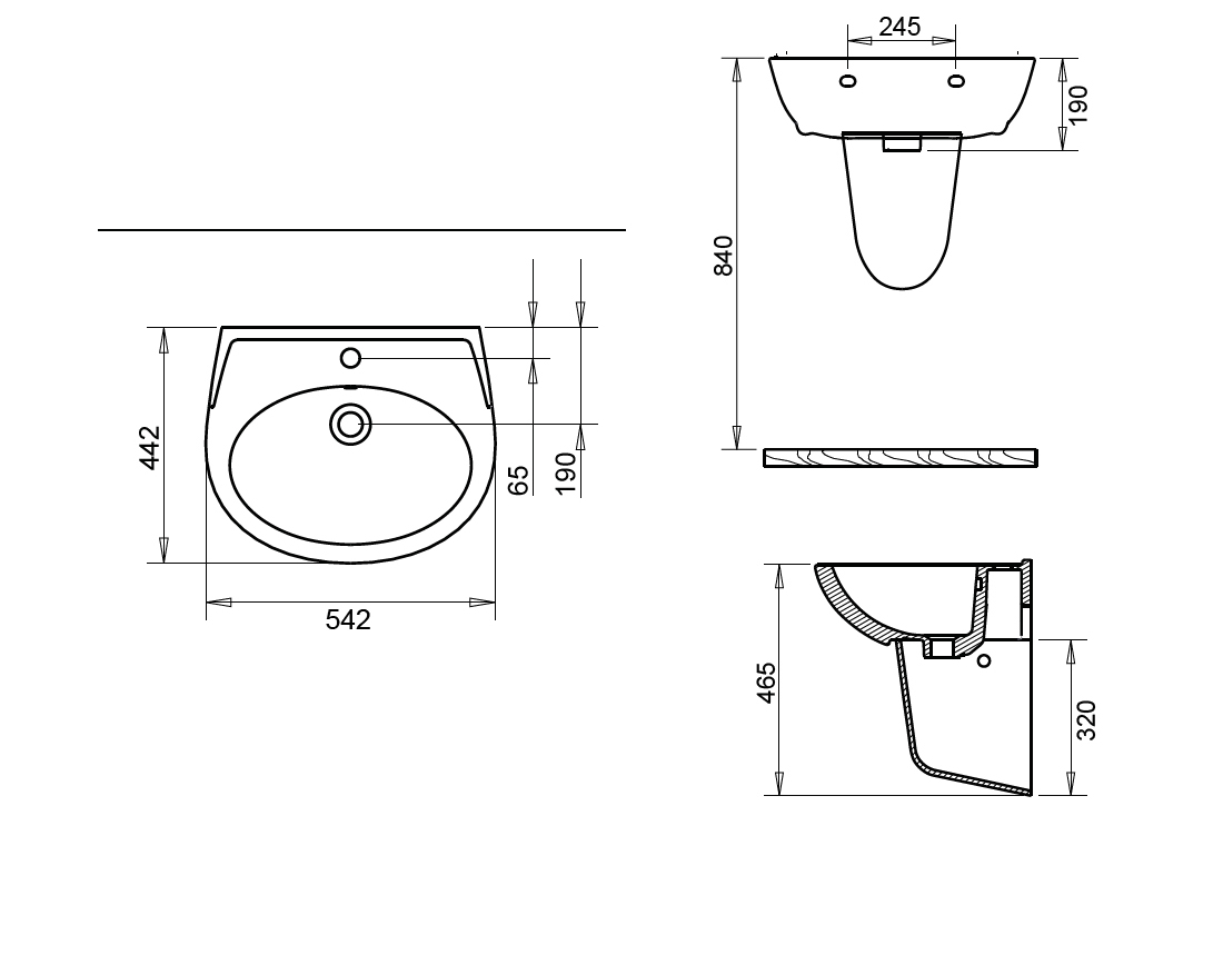 Polo%20Lavabo%2055%20cm%20+%20Yarım%20Ayak