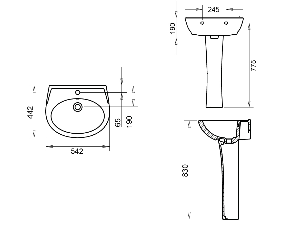 Polo%20Lavabo%2055%20cm%20+%20Kolon%20Ayak